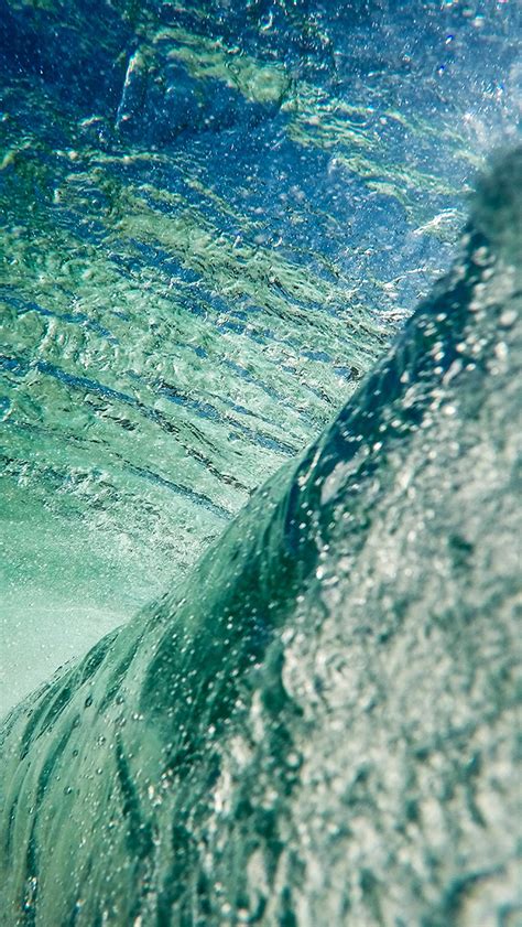 Iphone Wallpaper Nh71 Water Wave Green Blue