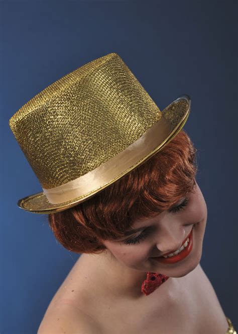 Rocky Horror Columbia Style Gold Top Hat Rocky Horror Columbia Style