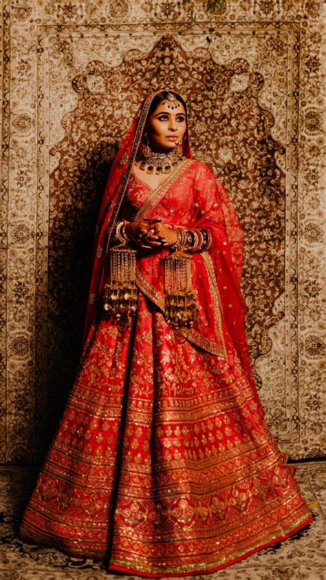 Sabyasachi Bride Red Bridal Dress Latest Bridal Lehenga Indian Bridal Outfits