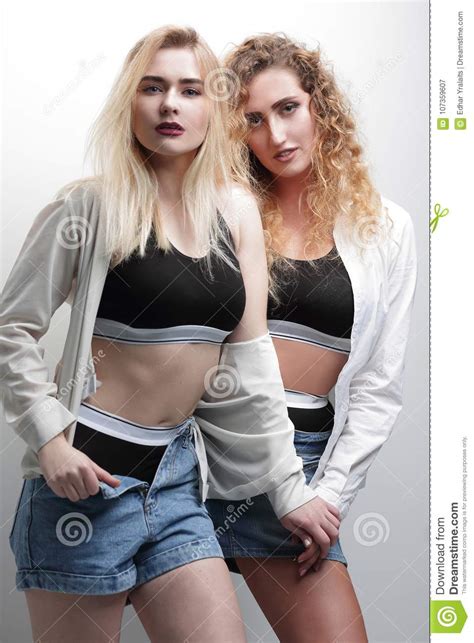 Portrait Of Two Women Stock Image Image Of Fitness 107359607