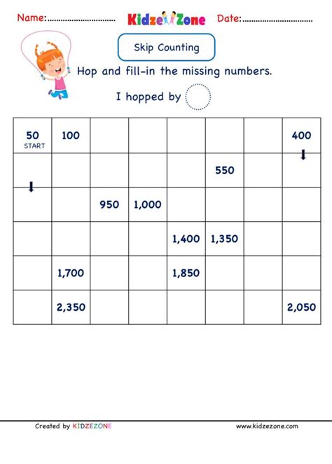 Printable Counting Worksheet Counting Up To 50 Counting Numbers 1 50