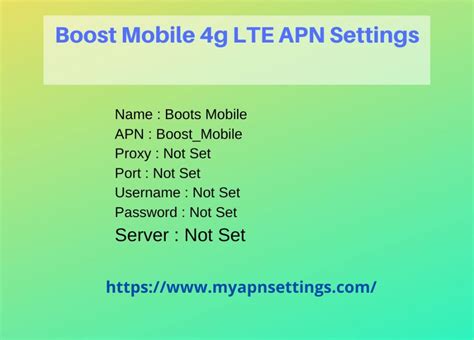Boost Mobile 4g Lte Apn Settings For Android Boost Mobile Apn Boosting
