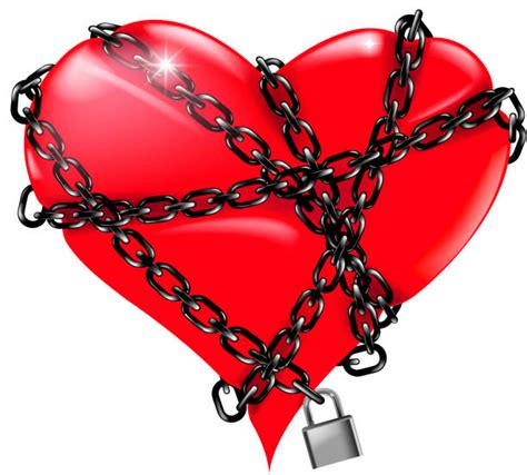 Heart In Chains Illustrations Royalty Free Vector Graphics And Clip Art
