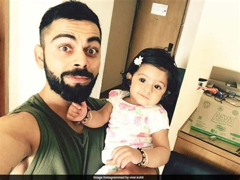 Ipl 2017 Virat Kohlis Adorable Selfie With Harbhajan Singhs Daughter