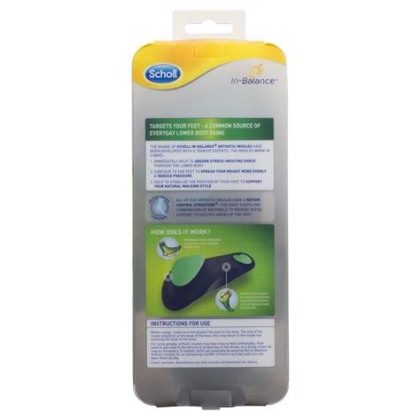 Buy Scholl In Balance Ball Of Foot Arch Orthotic Insole Medium Online