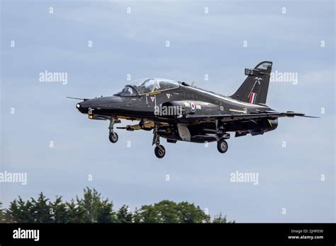 Royal Air Force Bae Systems Hawk T2 Arriving At Raf Fairford To Take