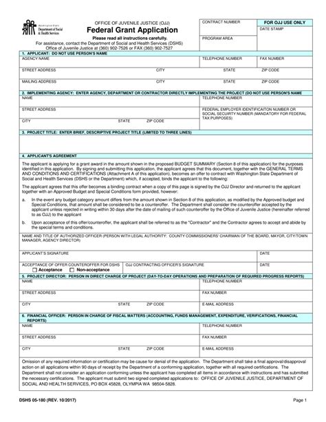 Dshs Form 05 180 Fill Out Sign Online And Download Printable Pdf
