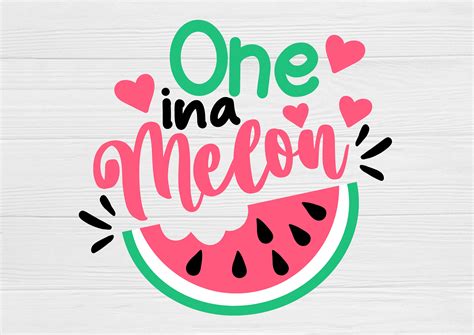 One In A Melon Svg Watermelon Svg Vacation Svg Beach Svg Etsy Hong Kong