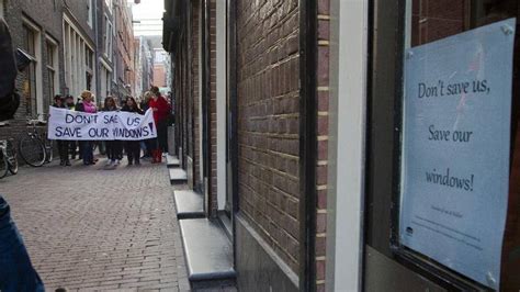 Amsterdam Prostitutes Protest Against Closure Of Sex Workers Windows