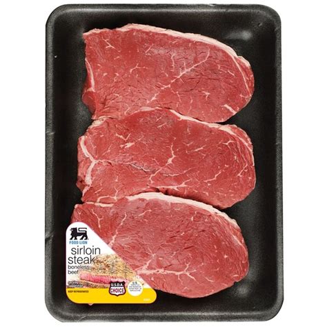 Food Lion Boneless Beef Sirloin Steak Value Pack 1 Lb Delivery Or