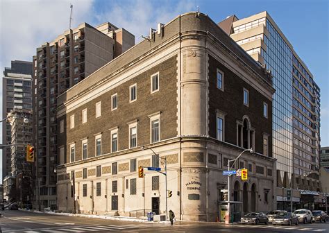 The masons began renting out the facility for music, theatrical and public speaking events. Photo 20131231. Toronto's largest Masonic Temple (c.1916, Architect J.W. Sparling) at 888 Yonge ...