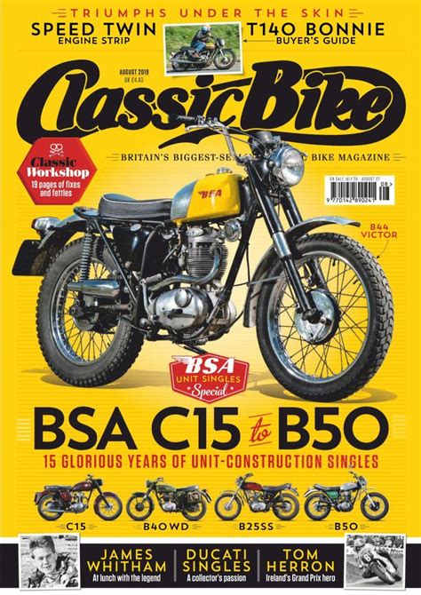 Classic Bike August 2019 Digital Bike Magazine Classic Bikes Classic Motorcycles
