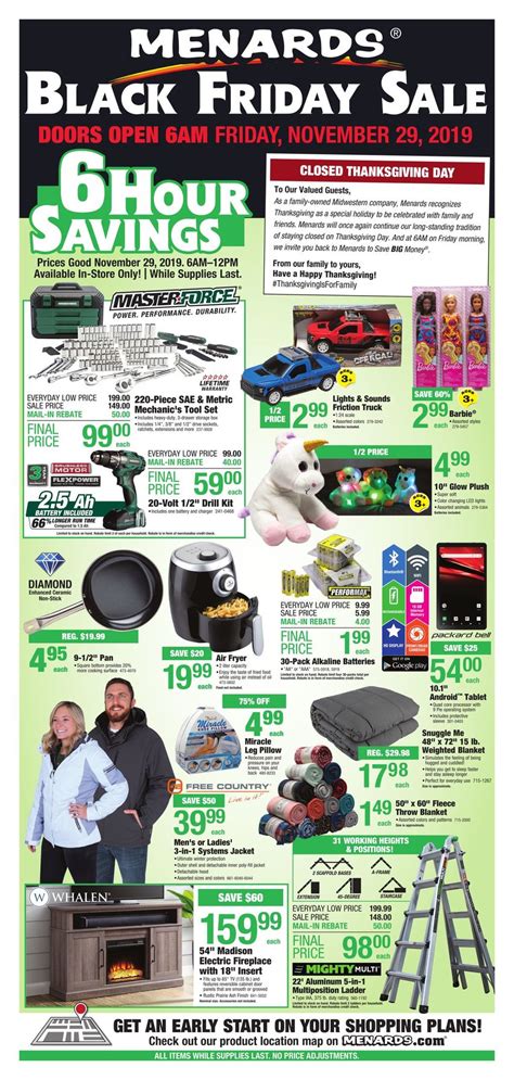 What Shops Are On Sale On Black Friday - Menards Black Friday Ad 2019 - Sale Live Now