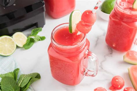 Watermelon Mint Juice Recipe No Added Sugar