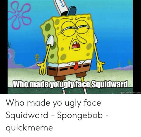 Spongebob Spongebob Squidward Face Meme