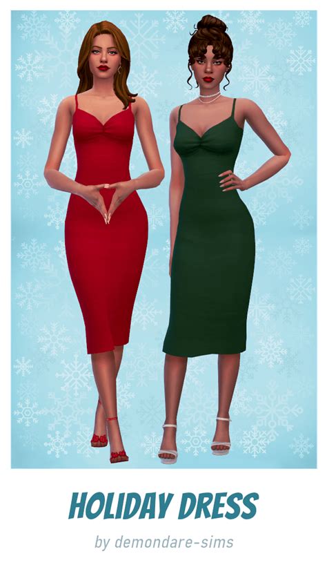 Sims 4 Holiday Dress The Sims Game