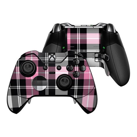 Microsoft Xbox One Elite Controller Skin Pink Plaid Decalgirl