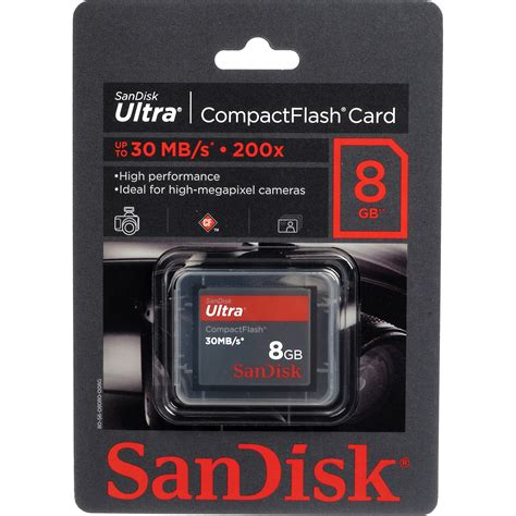 Sandisk 8gb Compactflash Memory Card Ultra 200x Sdcfh 008g A46