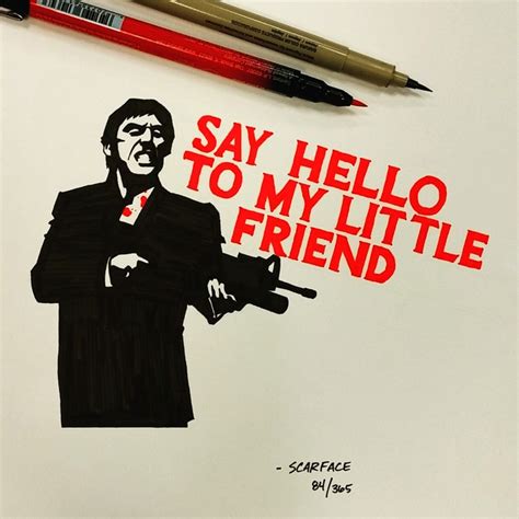Do you watch movies a lot? Artist Spends 365 Days Hand-Drawing 365 Movie Quotes | Bored Panda