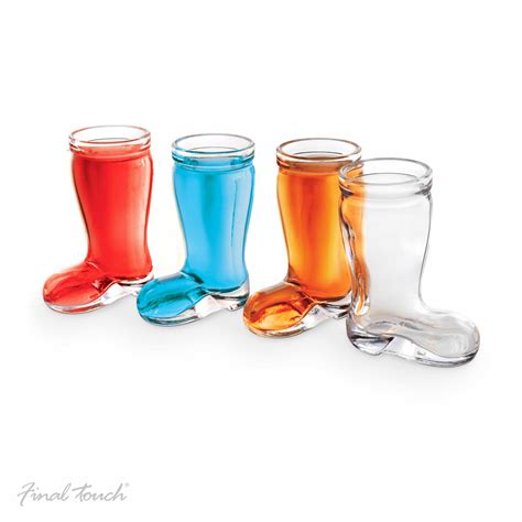 Pack Of 4 Final Touch Das Boot Novelty Shot Glasses