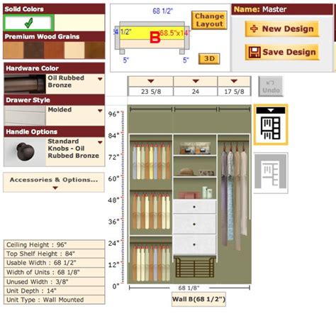 the floor plan for a closet with shelves drawers and other items on it s side