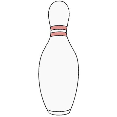 How To Draw A Bowling Pin Easy Drawing Tutorial For Kids