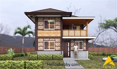 2 Story Amakan House Design With 3 Bedrooms 6 X 6 Meters
