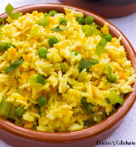 Indian Saffron Yellow Rice Pilaf