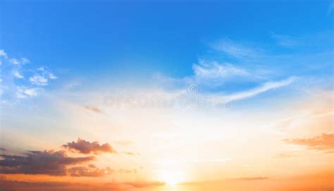 Background Of Colorful Sky Concept Dramatic Sunset With Twilight Color