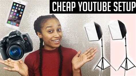My Cheap Youtube Setup And Equipment Backdrops Cameras And More
