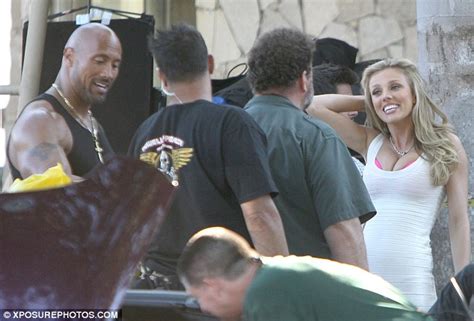 Bar Paly The Rock Shows His Softer Side As He Flirts With Busty Co