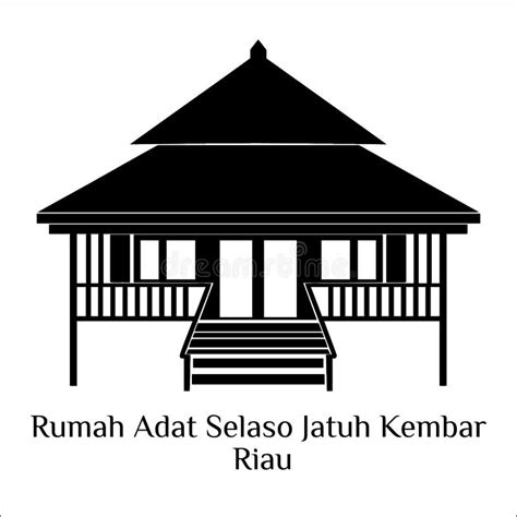 Rumah Adat Krong Bot Aceh Stock Abbildung Illustration Von Bieten