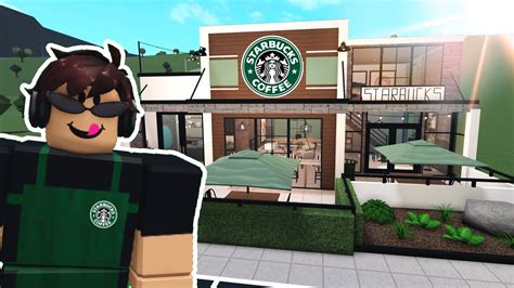 Construí Un Starbucks En Bloxburg Youtube