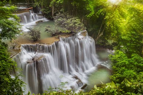Huai Mae Kamin Waterfall 5k Retina Ultra Hd Wallpaper And Background