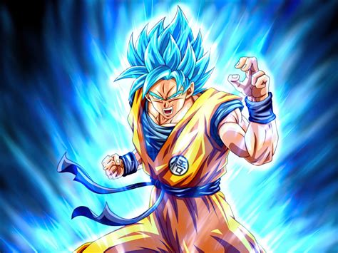 First introduced as a young boy, goku was originally conceived by creator akira toriyama as a variation of sun wukong, the protagonist of the chinese novel journey to the west; Desktop wallpaper dragon ball, son goku, blue power, hd image, picture, background, c469c1