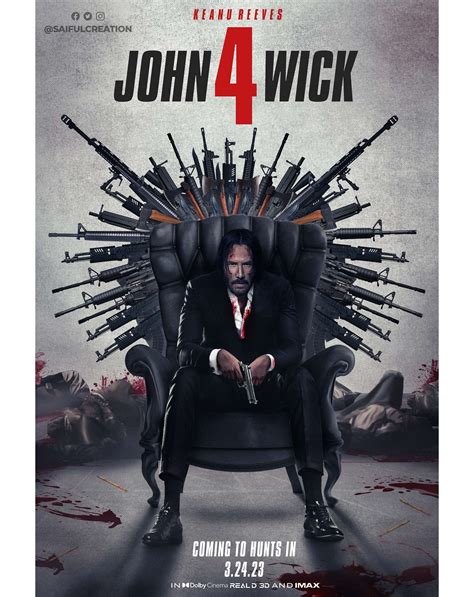 John Wick Poster By Rafael Danesin John Wick Poster D