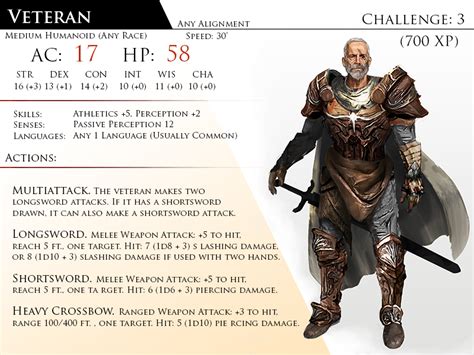 Veteran By Almega 3 Dungeons And Dragons 5e Dungeons And Dragons