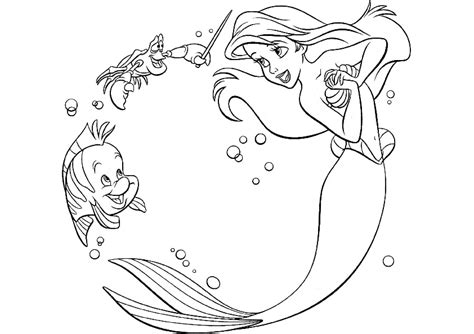 18 Printable Ariel The Little Mermaid Coloring Pages Print Color Craft