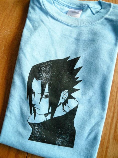 Naruto Inspired Sasuke Uchiha Screenprinted T Shirt On Etsy 1800