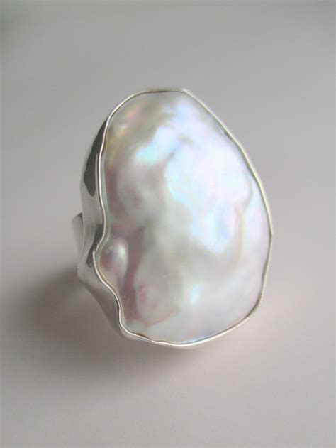 Massive Baroque Pearl Ring Commission Handmade By Jewellerybycharles