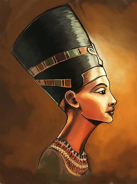 Nefertiti Queen Of Egypt Egyptian Art Ancient Egypt Handmade Oil