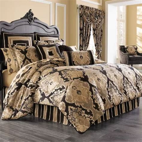 Queen Street Brooke 4 Pc Damask Scroll Comforter Set Hawthorn Mall