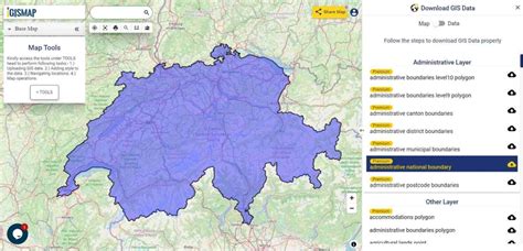 Download Switzerland Administrative Boundary Shapefiles Cantons
