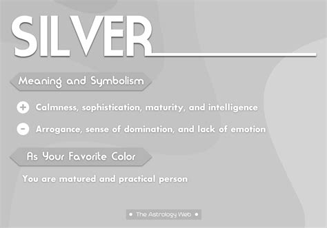 Silver Color Meaning And Symbolism The Astrology Web