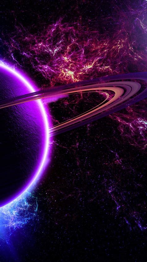 Purple Outer Space Violet Space Light Sky Future Wallpaper