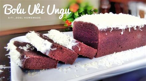 Bolu Ubi Ungu Purple Sweet Potato Cake Youtube