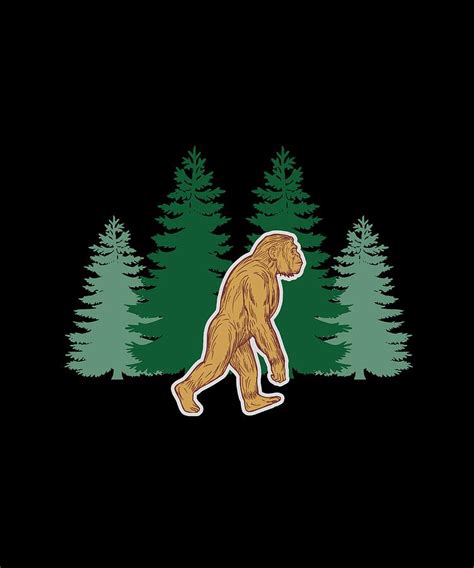 Sasquatch Bigfoot Hide And Seek World Champion Saw Me But Nobody Believes Him Digital Art By Mr Eros