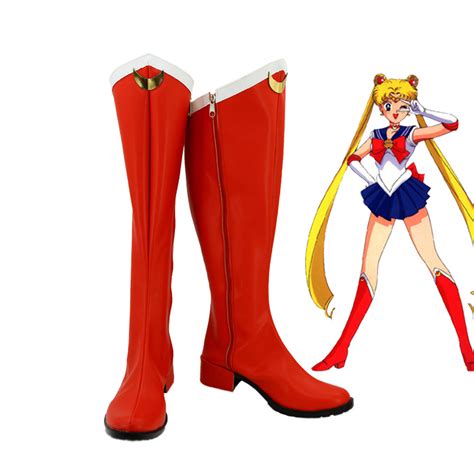 Sailor Moon Serena Cosplay Boots Shoes Custom Made