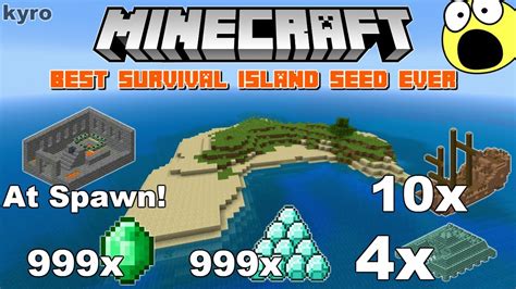 Minecraft Best Survival Island Seed Ever Console Edition Youtube