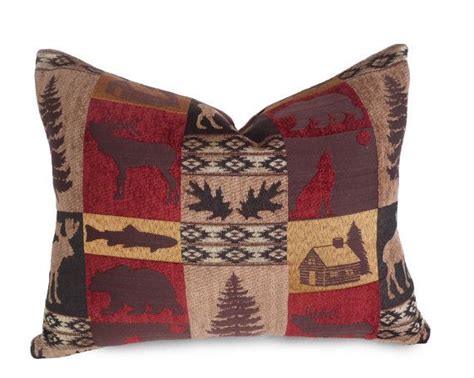 Cabin Pillows Wildlife Pillow Covers Moose Bears Deer Pillows